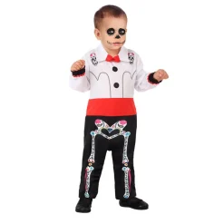 Déguisement squelette mexicain - Bébé - RueDeLaFete