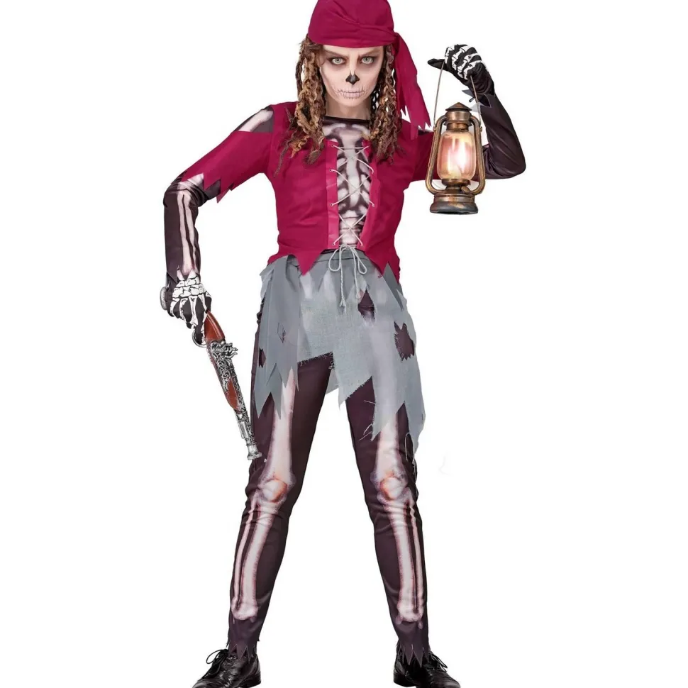 Déguisement Squelette Pirate - Fille - RueDeLaFete