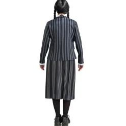 Déguisement Uniforme Noir & Gris Mercredi™ - Fille - RueDeLaFete
