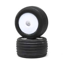 Directional Tires FR Mntd Wht (2) - Mini-T 2.0 - Losi - Losi - TLR