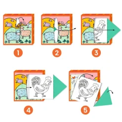 Distributeur de coloriages : Ferme - Djeco