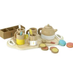 Dînette en bois : Service à thé en bois 21 pièces - Vilac