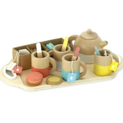 Dînette en bois : Service à thé en bois 21 pièces - Vilac