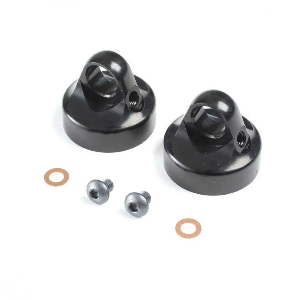 Domed Bleeder Shock Caps Aluminum G3 (2) - 22 - TLR - Team Losi Racing - Losi - TLR