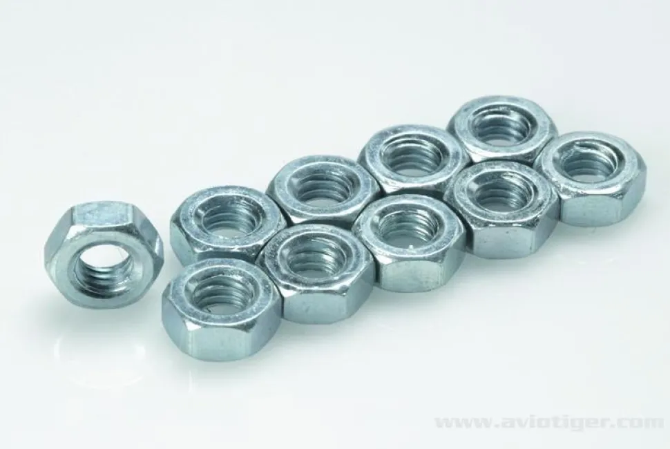 Ecrou Hex M2.5 Acier (10) - GF-0150-003 - Gforce