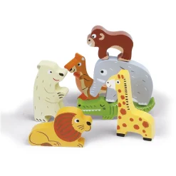Encastrement 7 pièces en bois : Chunky Puzzle Zoo - Janod