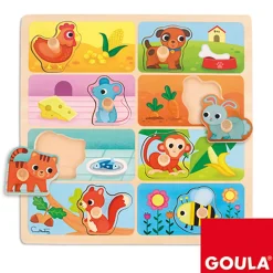 Encastrement 8 pièces en bois : Mon repas préféré - Goula