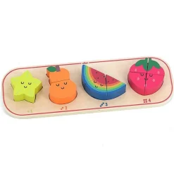 Encastrement en bois : J’apprends à compter les fruits - Vilac