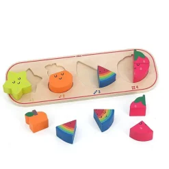 Encastrement en bois : J’apprends à compter les fruits - Vilac