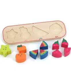 Encastrement en bois : J’apprends à compter les fruits - Vilac