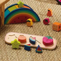 Encastrement en bois : J’apprends à compter les fruits - Vilac