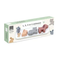 Encastrement en bois - J'apprends à compter les animaux - Vilac