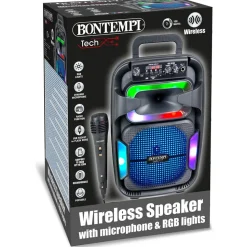 Enceinte sans fil avec micro et lumières RVB - Bontempi