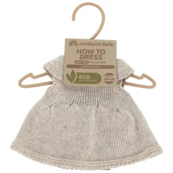ENSEMBLE de VÊTEMENTS TRICOTÉ couleur lin pour poupées de 32cm - Miniland