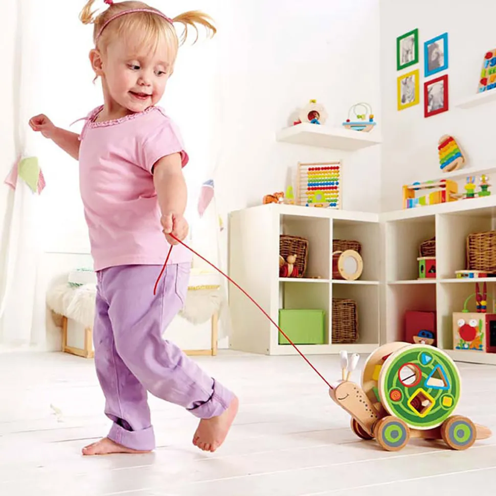 Escargot roulant avec jeu de formes - Hape