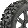 Fastrax 1:8e Rock Block Mounted On 8-Spoke Noir (Pr) - Fastrax