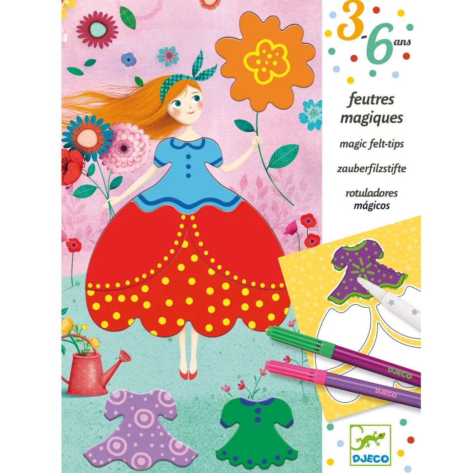 Feutres magiques : Les jolies robes de Marie - Djeco