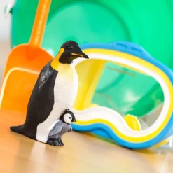 Figurine Pingouin Empereur + bébé - Safari Ltd