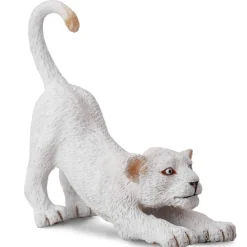 Figurine Animaux sauvages : Lionceau blanc s'étirant - Figurines Collecta