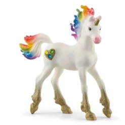 Figurine Bayala : Licorne arc-en-ciel, poulain - Schleich