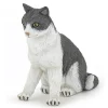 Figurine chat : Chatte assise - Papo