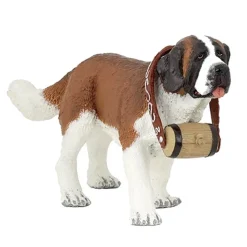Figurine Chien : Saint-Bernard au tonneau - Papo