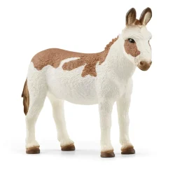 Figurine Farm World : Âne Américain, tacheté - Schleich