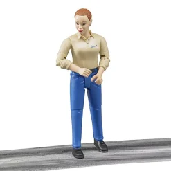 Figurine femme avec pantalon bleu - Bruder
