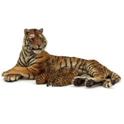 Figurine tigresse couchée allaitant - Papo