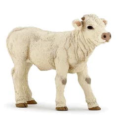 Figurine vache charolaise : Veau - Papo