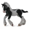 Figurine Cheval : Poulain Gypsy Noir et Blanc Pie - Figurines Collecta