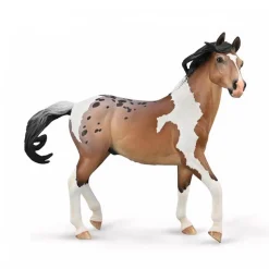 Figurine Cheval : Étalon Mustang Bay Pintaloosa - Figurines Collecta