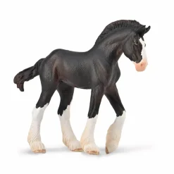 Figurine Cheval (M): Poulain Noir Clydesdale - Figurines Collecta