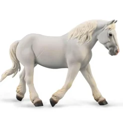 Figurine Cheval (XL): Jument Boulonnais Gris - Figurines Collecta
