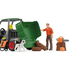 Figurines : Garde forestier avec véhicule - Schleich