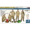 Figurines : équipage d'un véhicule blindé britannique de la seconde guerre mondiale, hiver 1944/1945 - Mirage Hobby