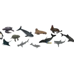 Figurines Animaux Marins : Set de 12 mini figurines Animaux Marins - Figurines Collecta