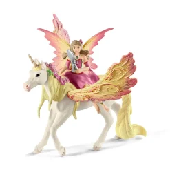 Figurines Bayala : Fée Feya et une licorne ailée - Schleich