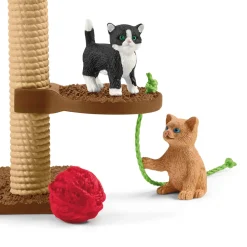 Figurines chats : Aire de jeu pour chats adorables - Schleich