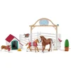 Figurines Chevaux : Chevaux invités d'Hannah avec chienne Ruby et accessoires - Schleich