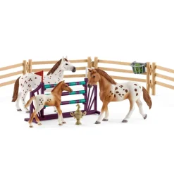 Figurines chevaux : L'entraînement au concours d'Horse Club Lisa - Schleich