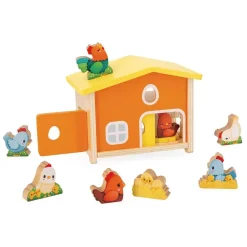 Figurines en bois : Mon premier Poulailler - Janod