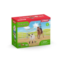 Figurines Farm World : Equipe de Cowboy et leurs lassos - Schleich