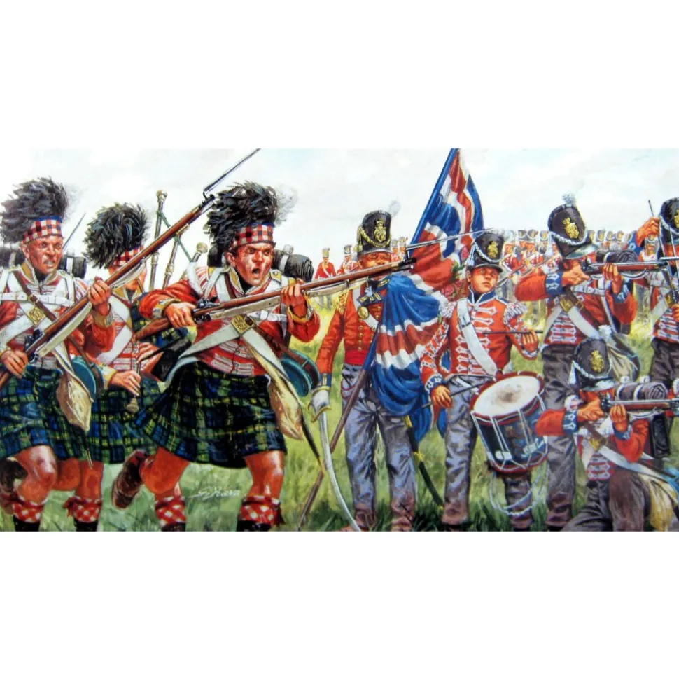 Figurines Guerres napoléoniennes : Infanterie britannique et écossaise - Italeri