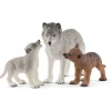Figurines Maman loup avec louveteaux - Schleich