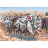 Figurines médiévales : Templiers : 15 cavaliers - Italeri