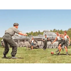 Figurines 2ème Guerre mondiale : Une pose entre deux combats, tankistes allemands - Master Box