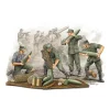 Figurines 2ème Guerre Mondiale : Artilleurs allemands en action - Trumpeter