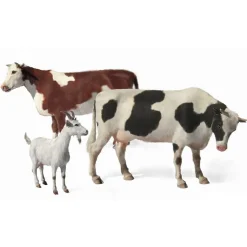 Figurines 2ème Guerre Mondiale : Set bétail ovins et bovins - Master Box