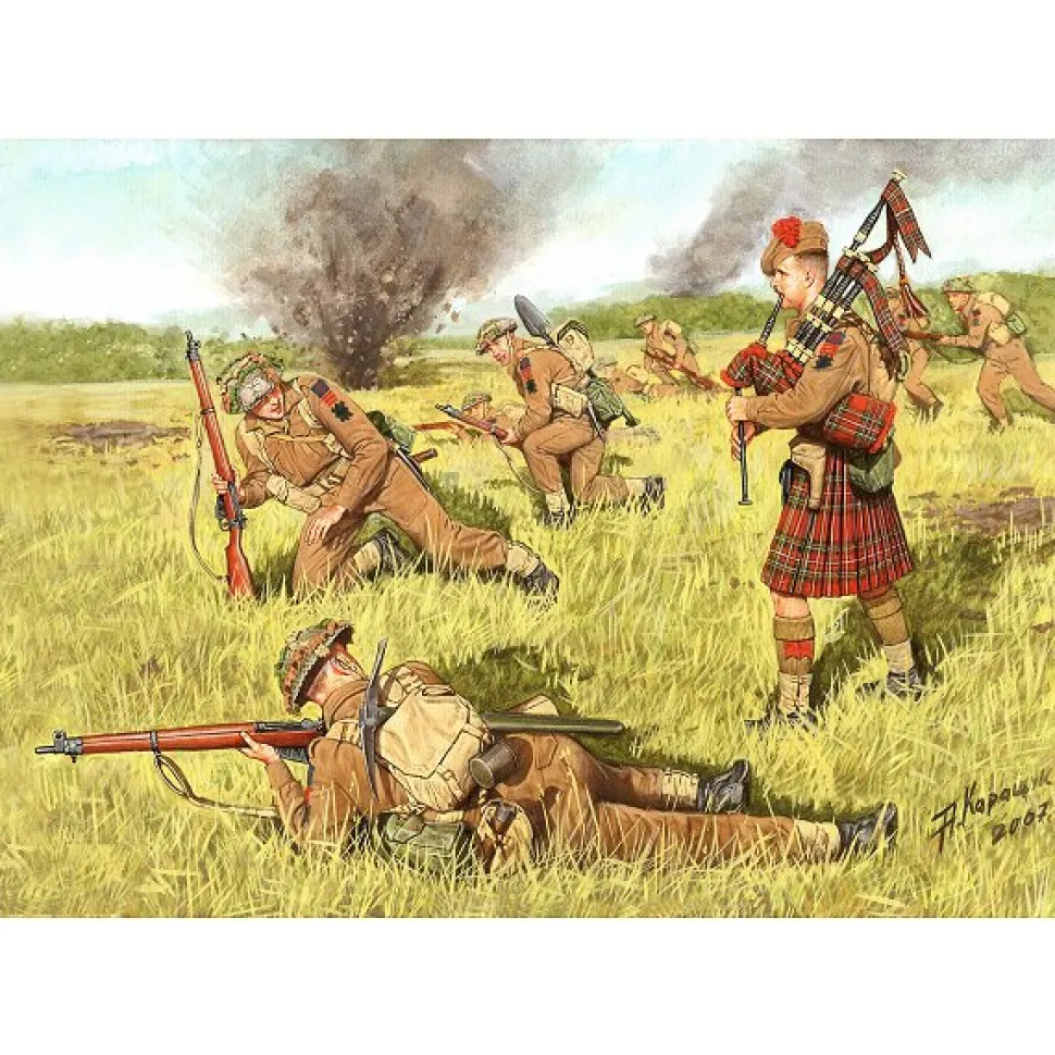 Figurines 2ème Guerre Mondiale : Scotland the Braves ! : 1944 - Master Box